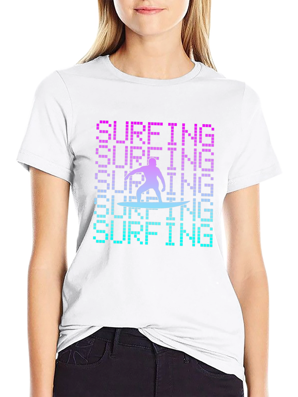 Surfing Graphic T-Shirt - Cool Design