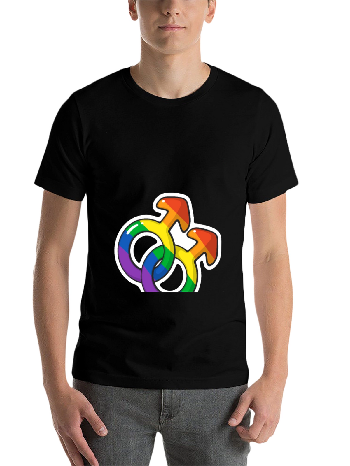 Rainbow Pride Symbols Graphic T-Shirt