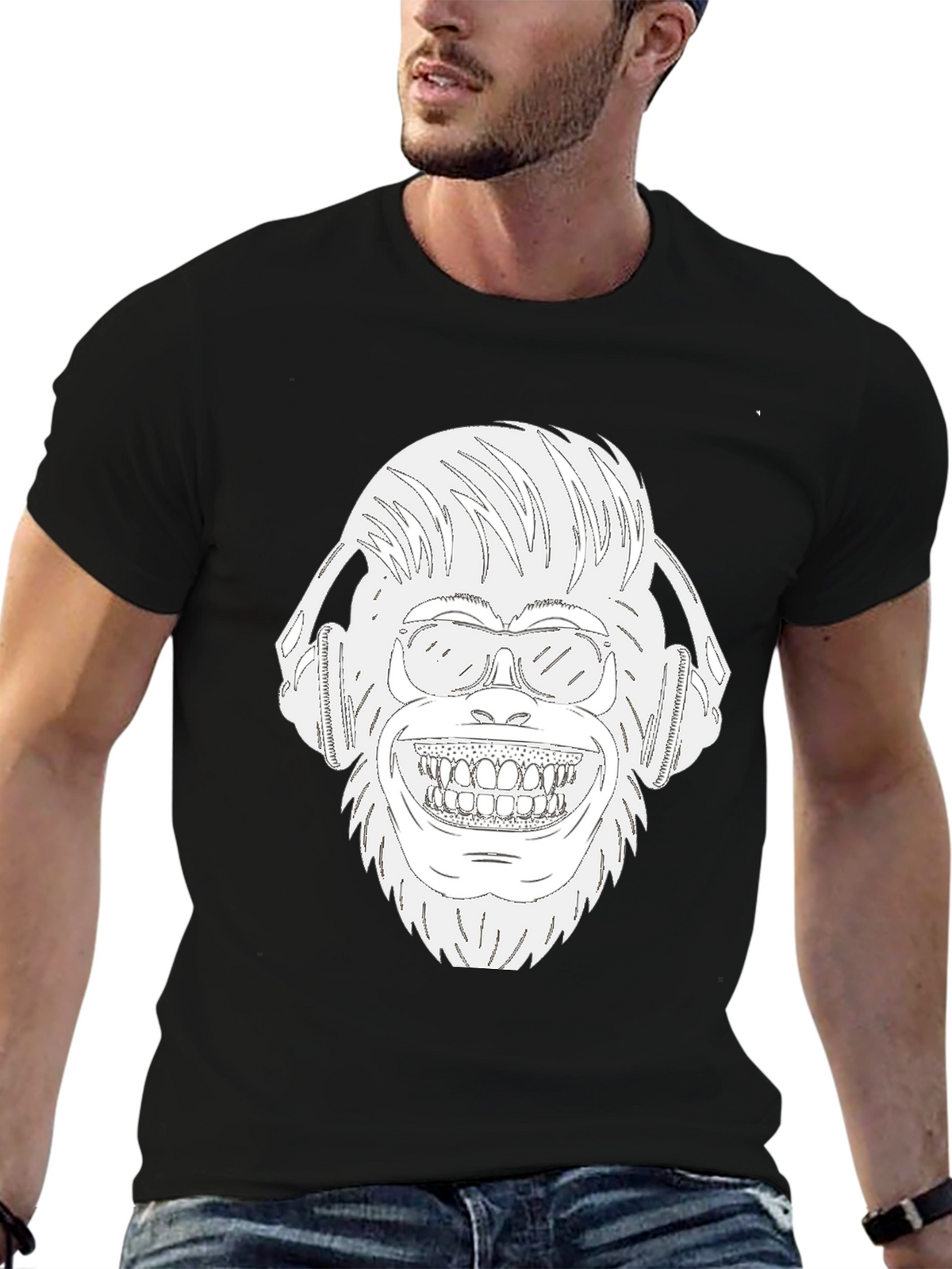 DJ Monkey Graphic T-Shirt