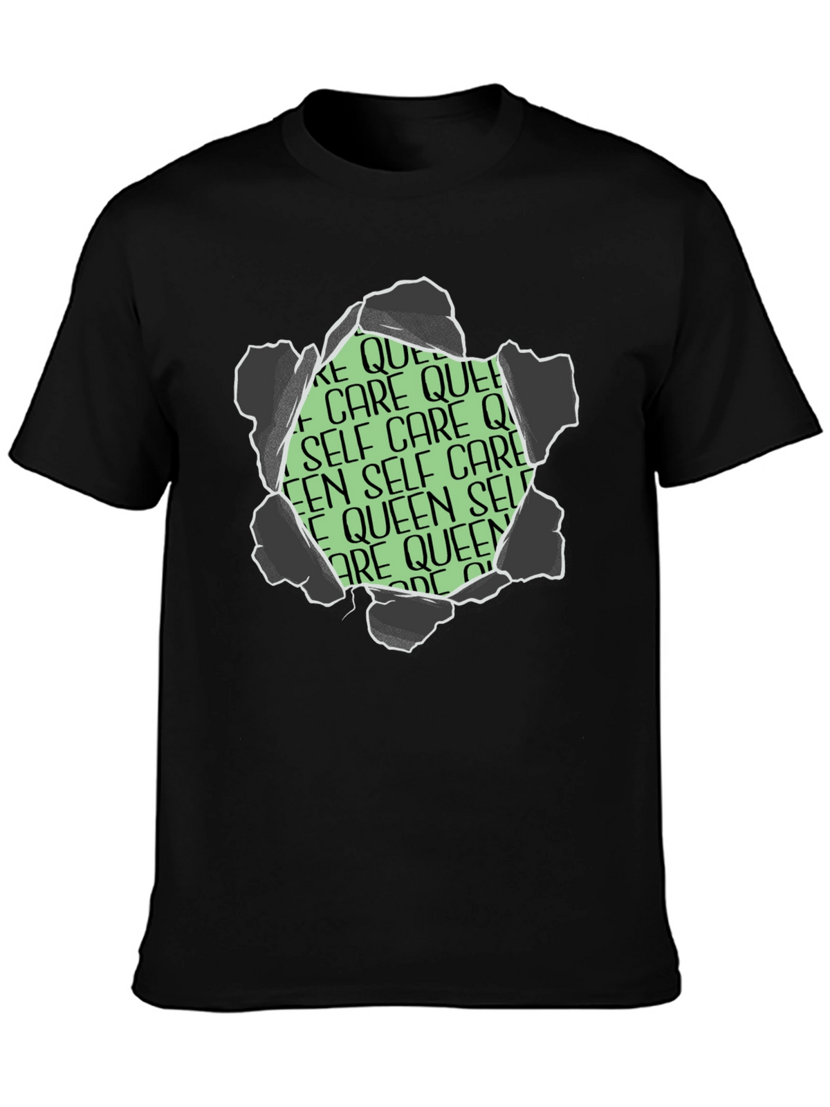 Self Care Queen Graphic T-Shirt - Black