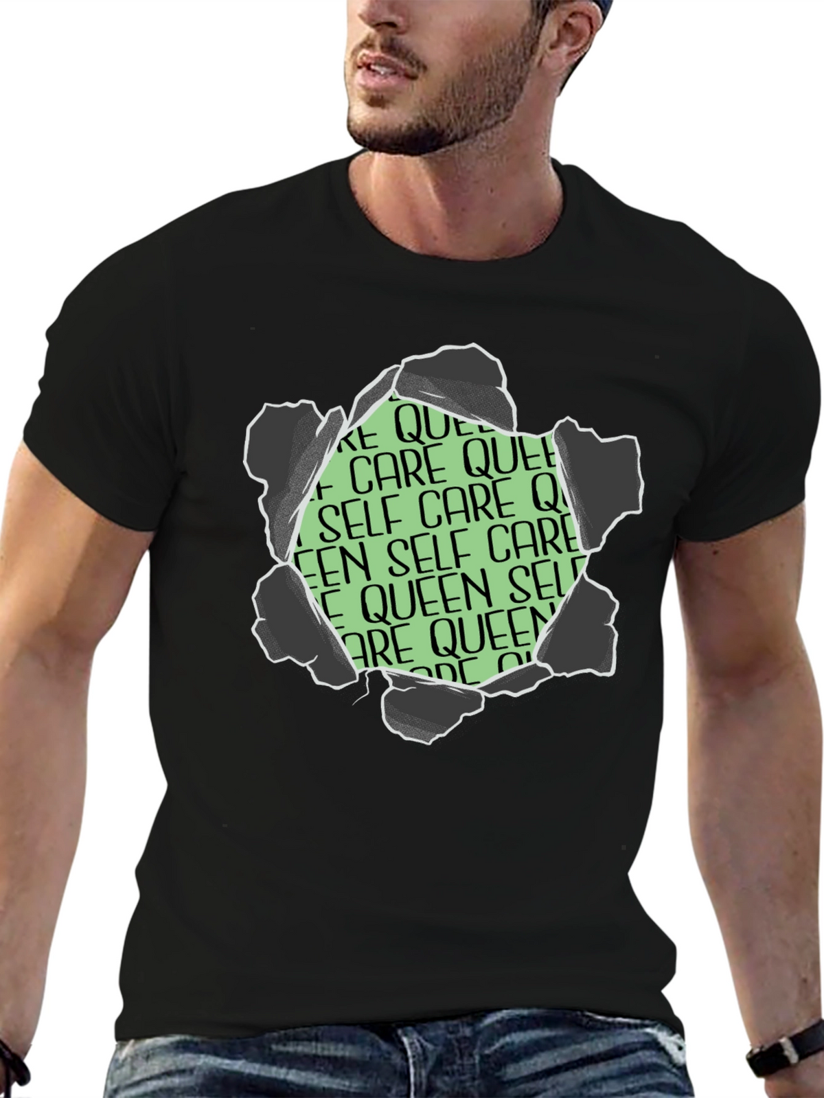 Self Care Queen Graphic T-Shirt - Black