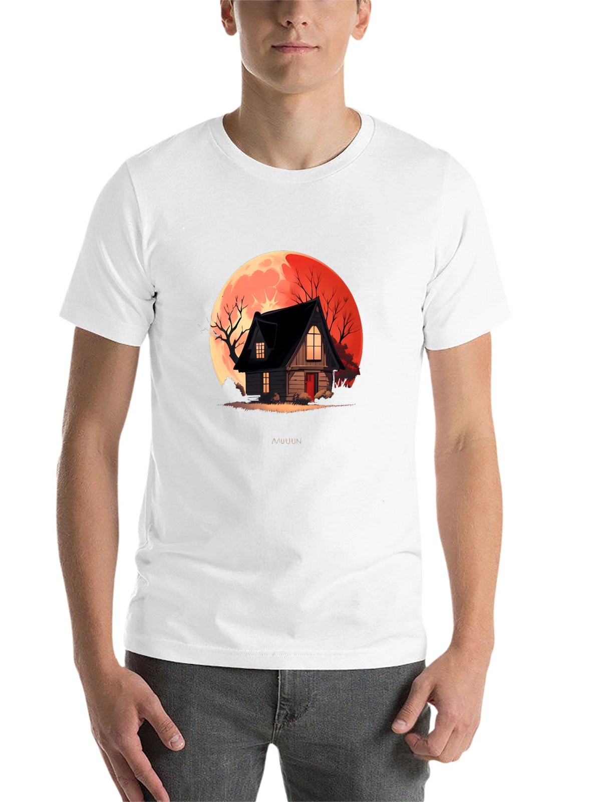 Spooky House Graphic T-Shirt