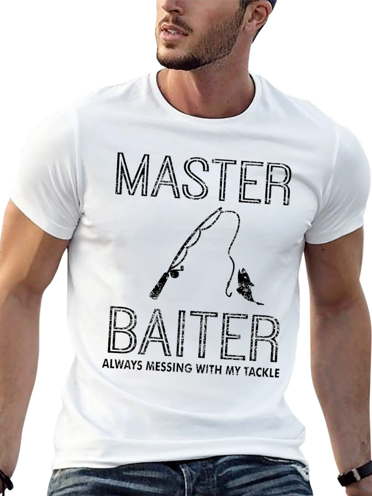 Master Baiter Fishing T-Shirt - Tackle Humor