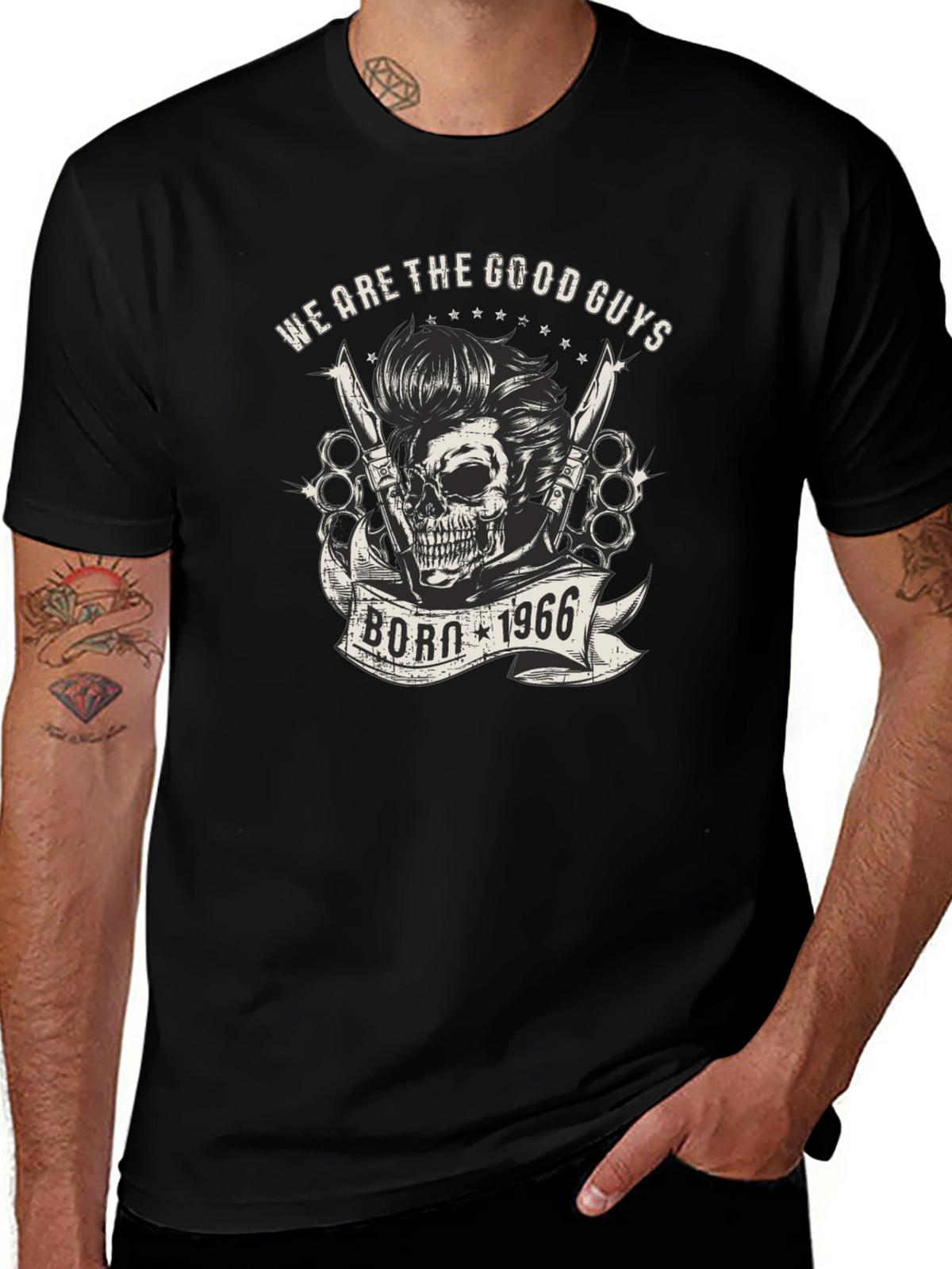Born 1966 Skull Graphic T-Shirt