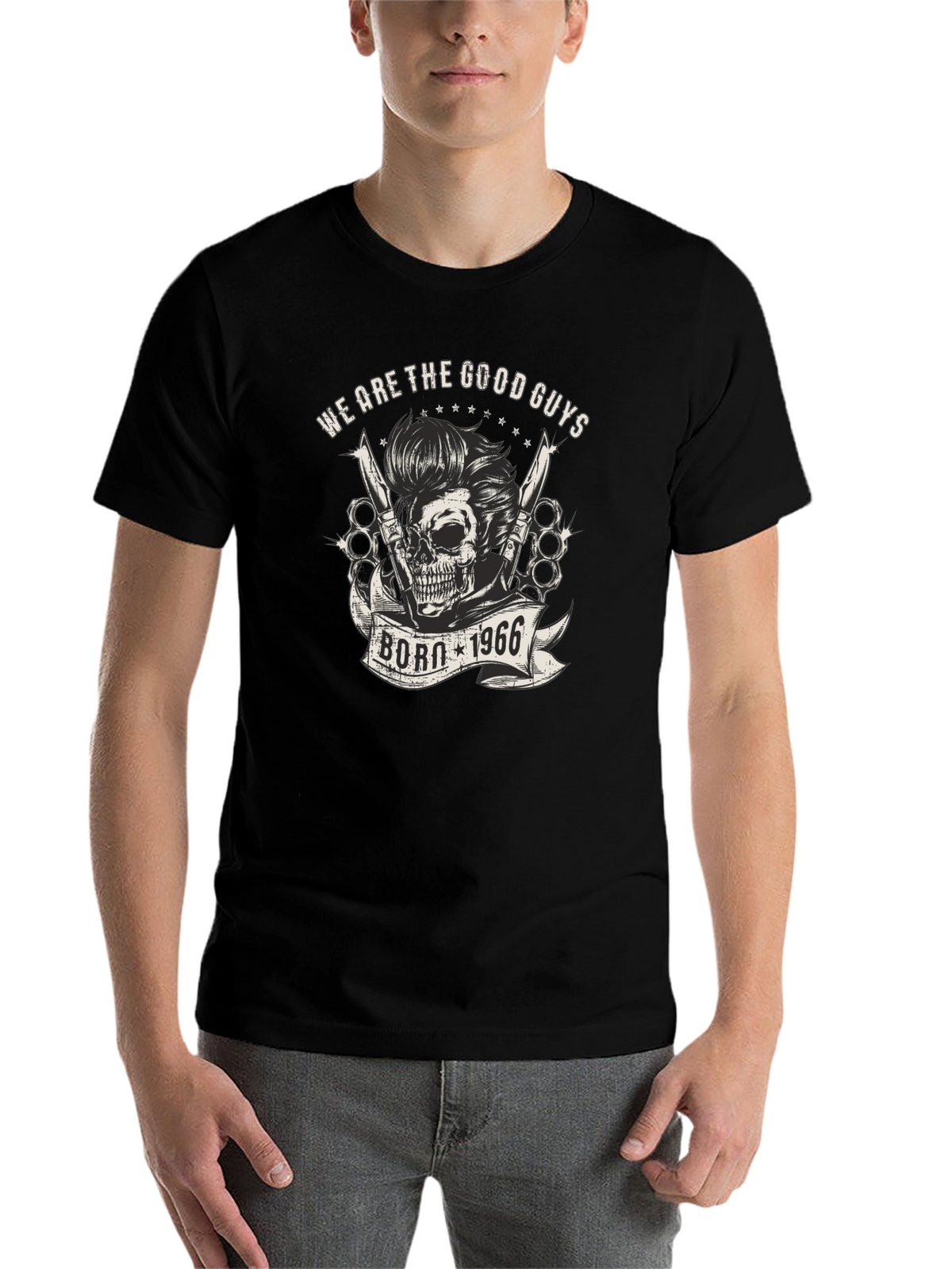 Born 1966 Skull Graphic T-Shirt