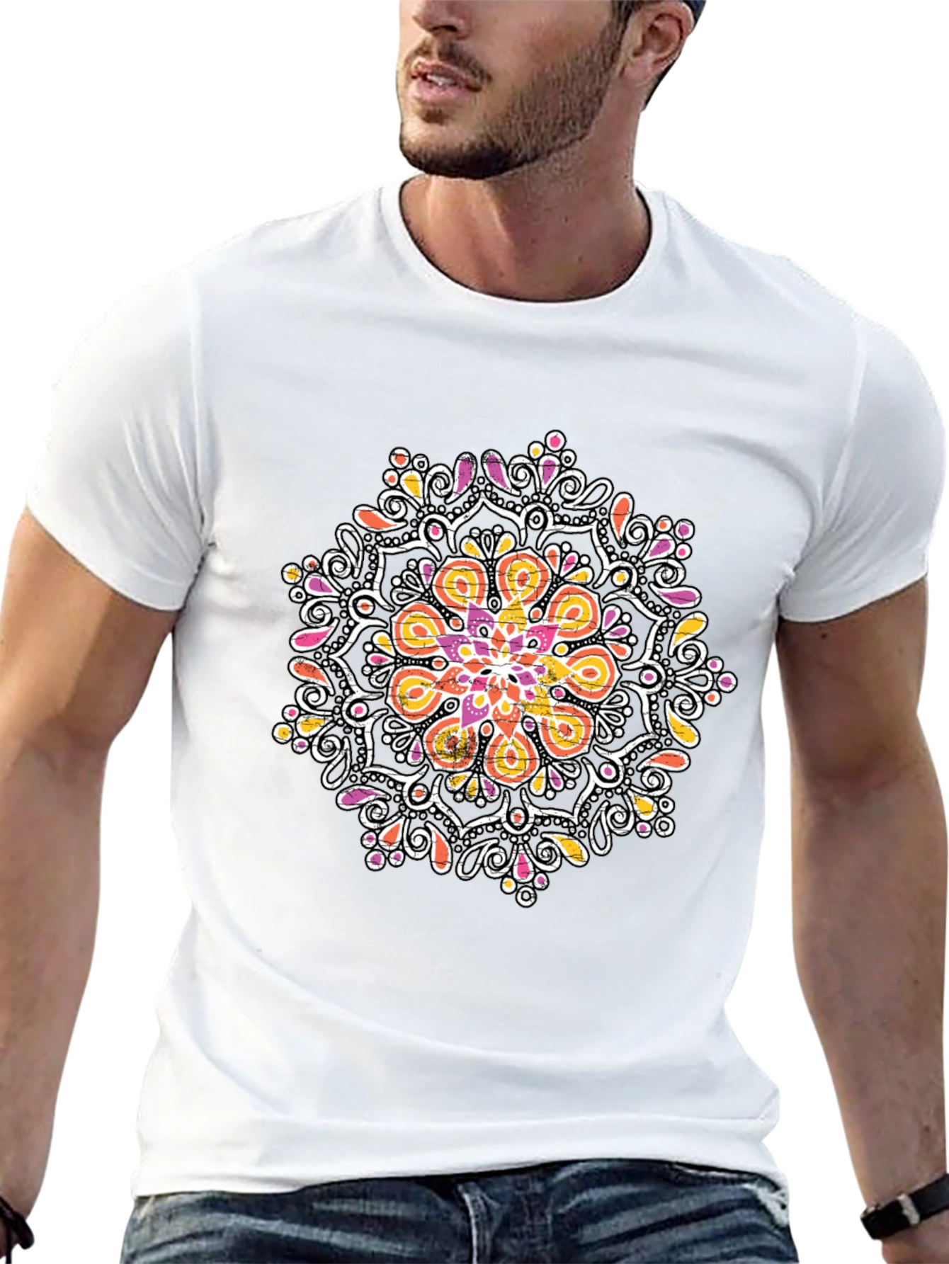 Mandala Graphic Black T-Shirt