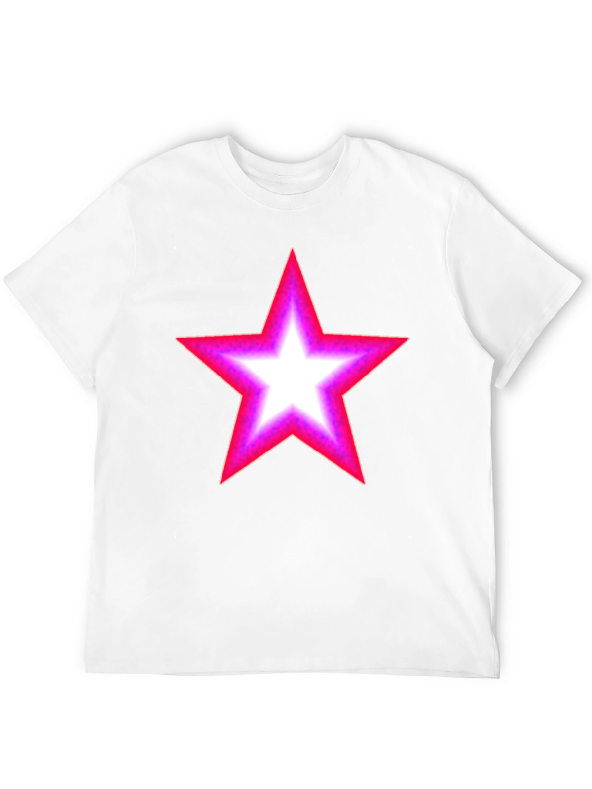 Neon Star Graphic Black T-Shirt