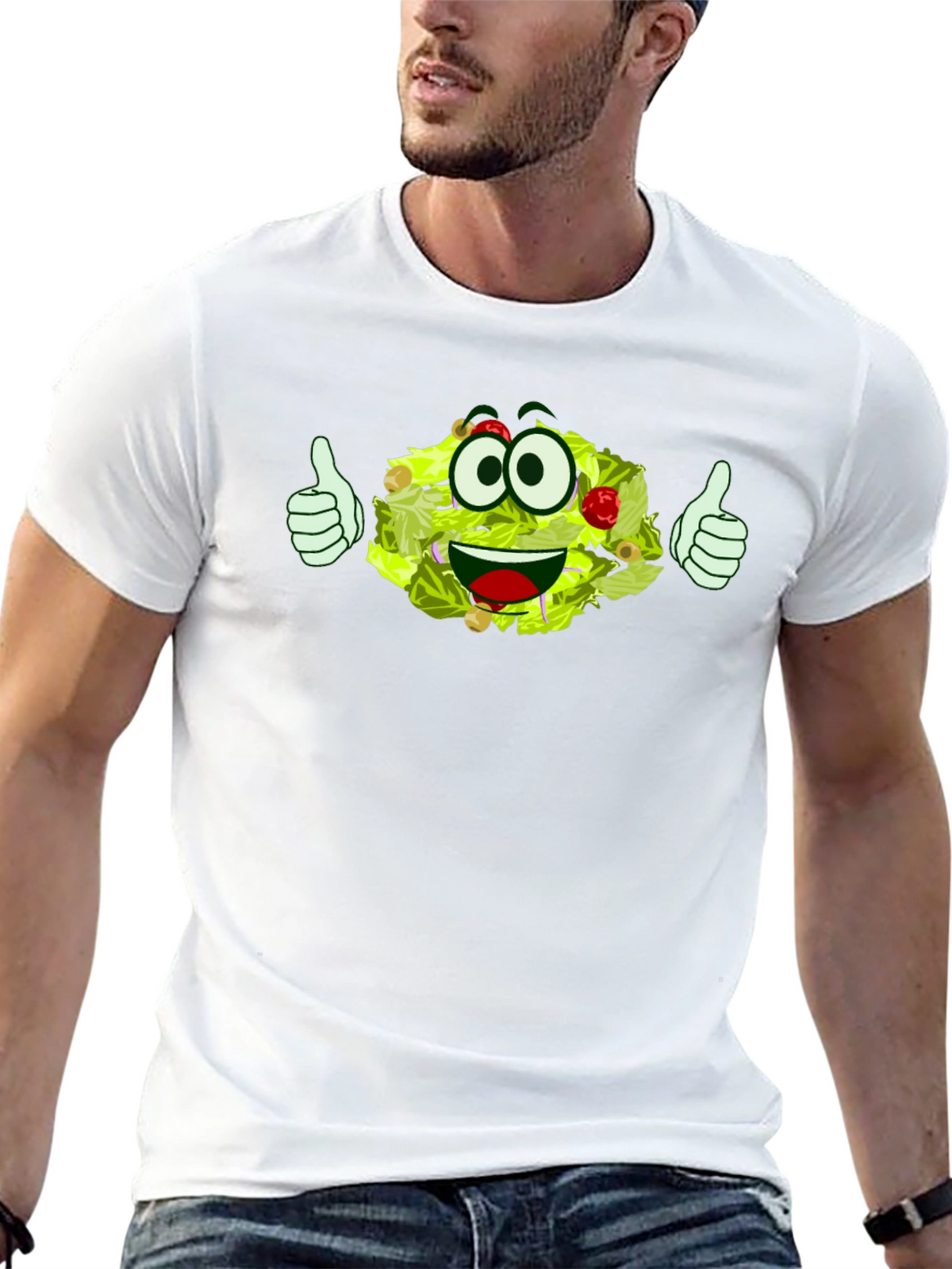 Funny Cartoon Salad T-Shirt