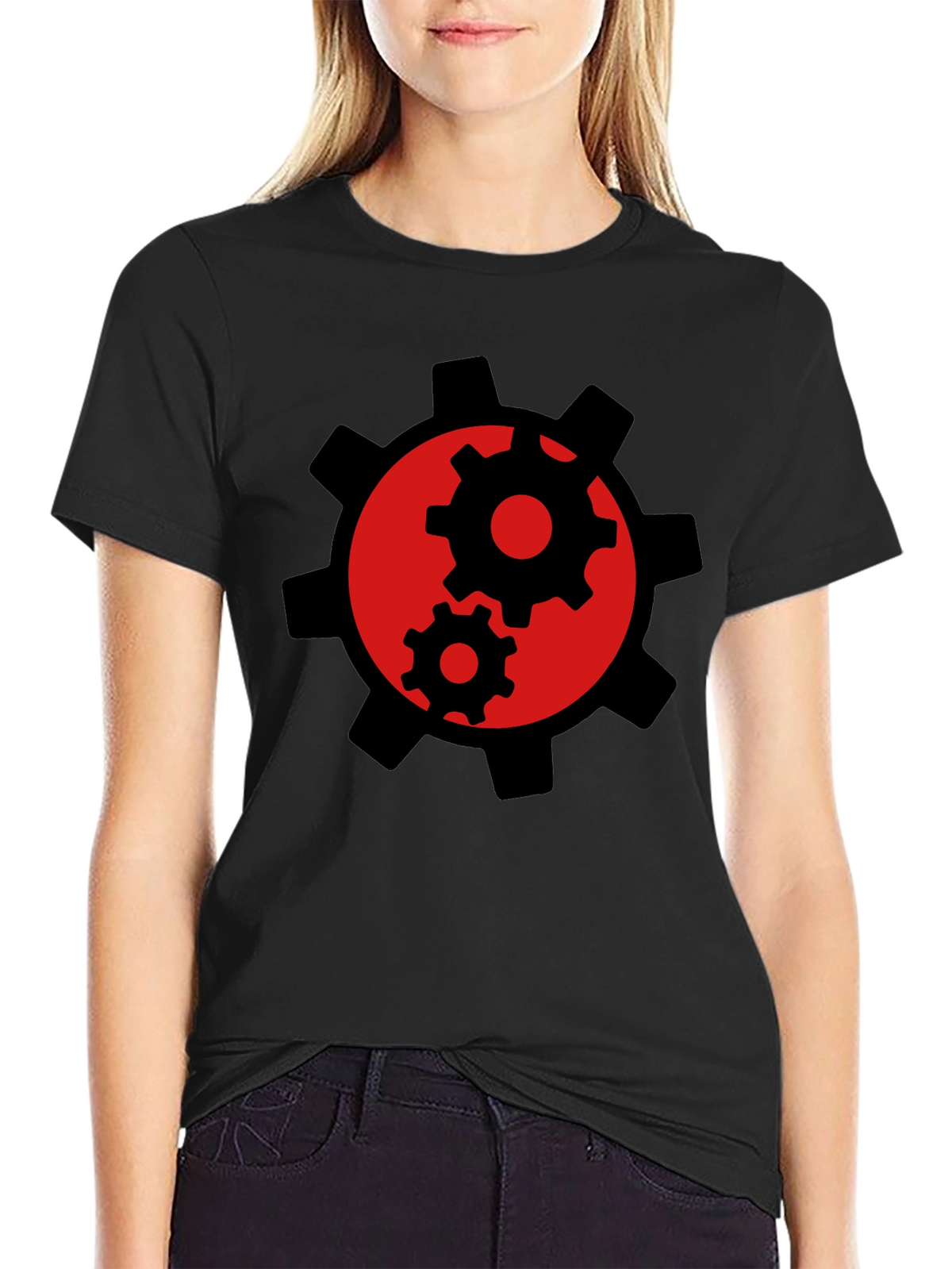 Gear Graphic Black T-Shirt