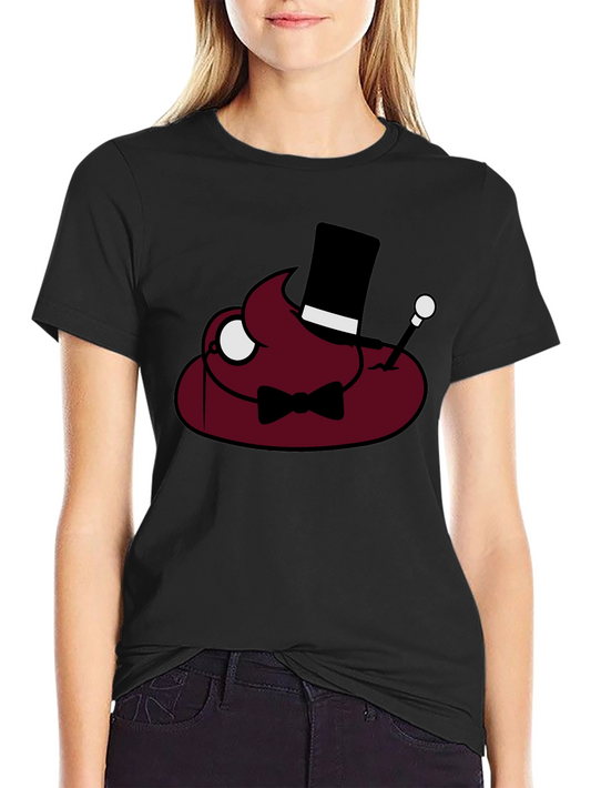 Poop Emoji Gentleman T-Shirt - Funny Humor Tee