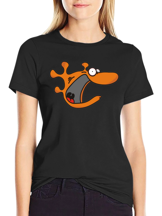Cartoon Monster Black T-Shirt
