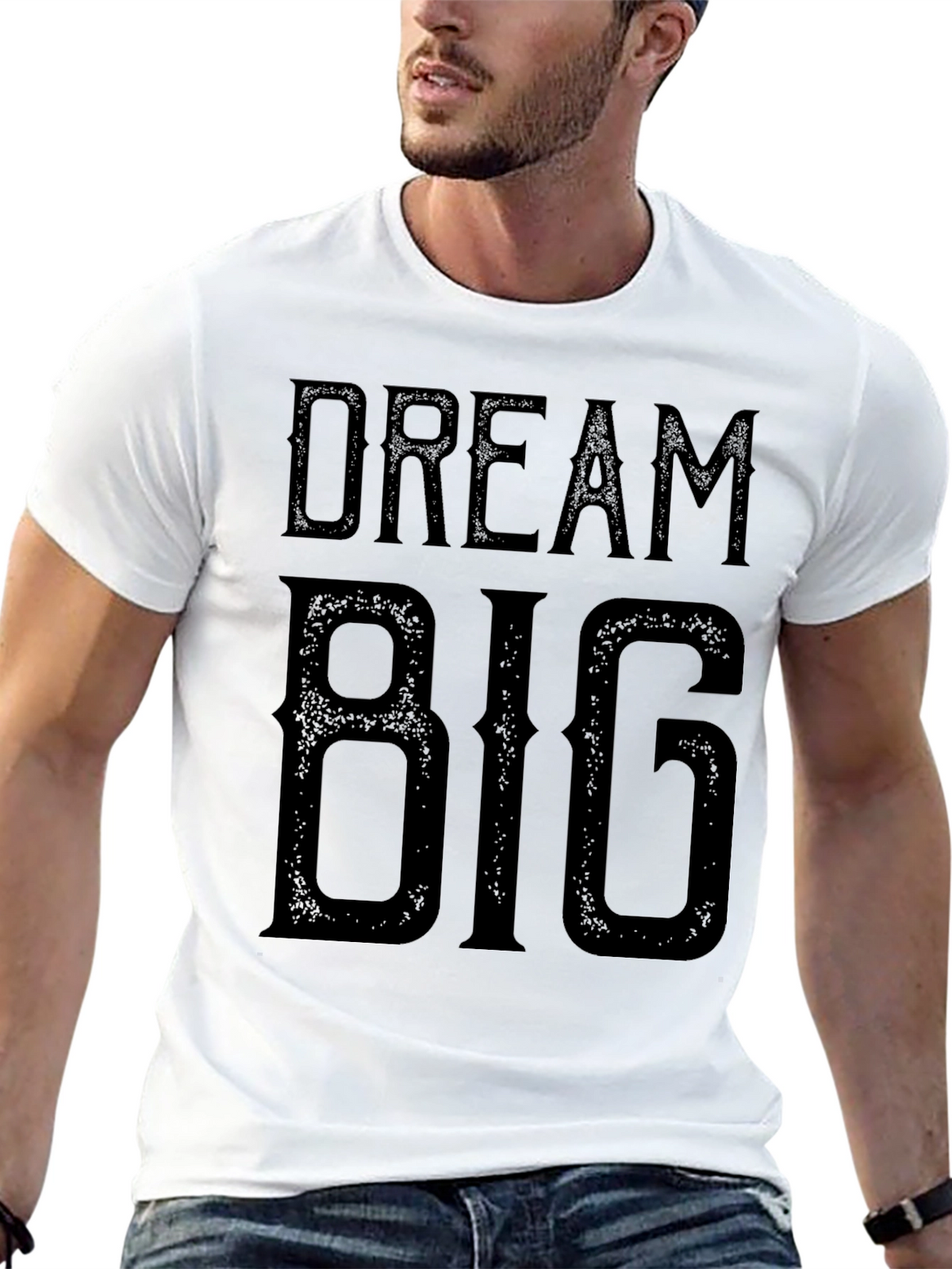 Dream Big Black Graphic Tee