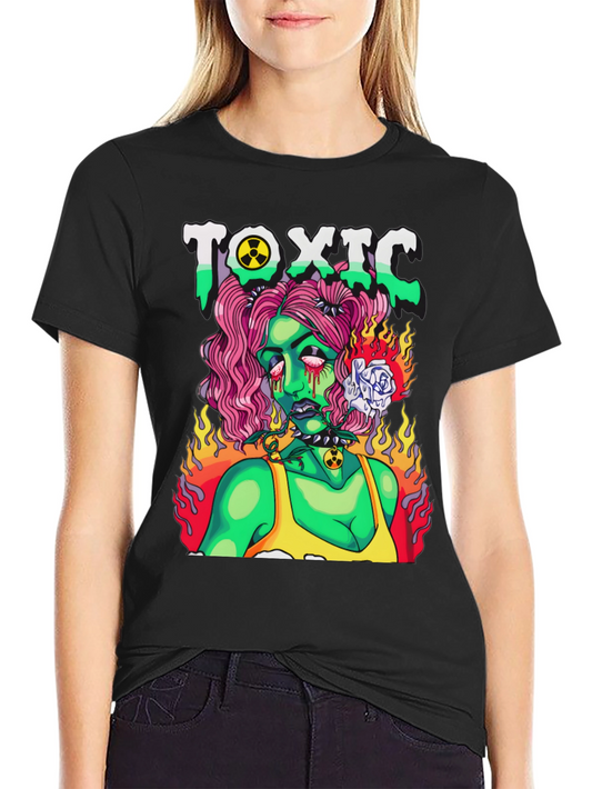 Toxic Zombie Girl Graphic T-Shirt