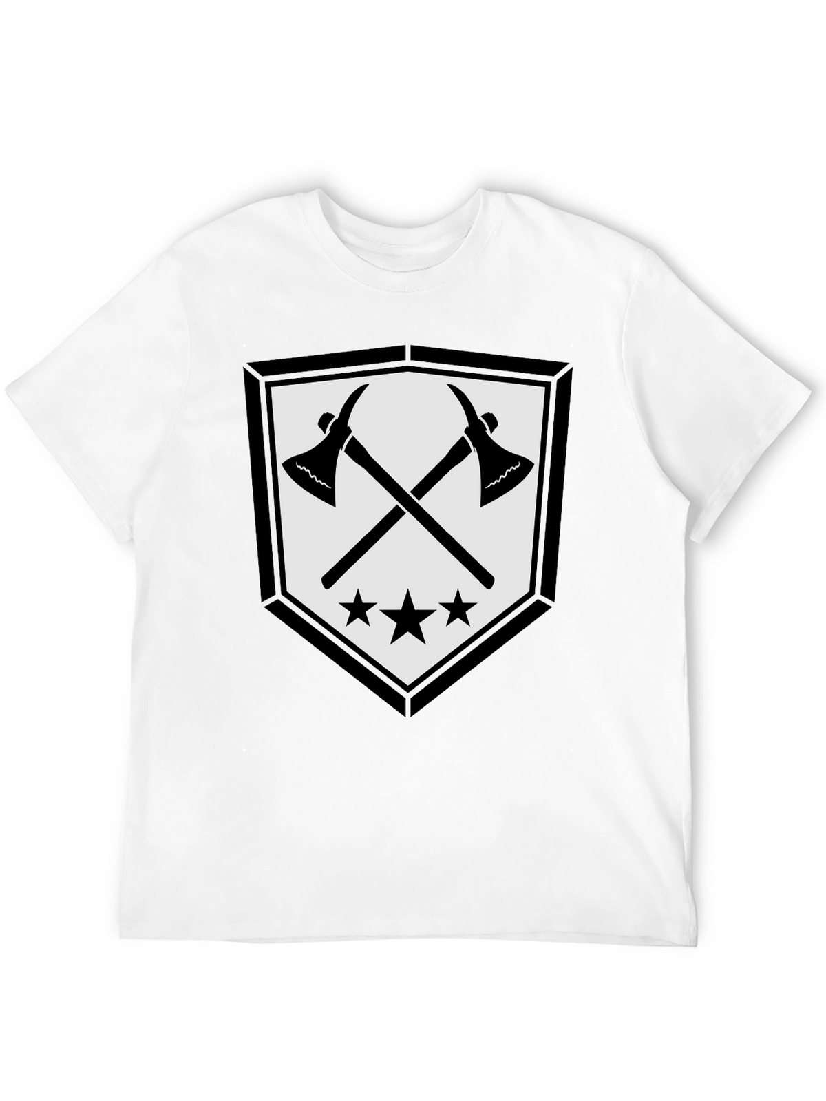 Axe & Stars Graphic T-Shirt - Mens Black Tee