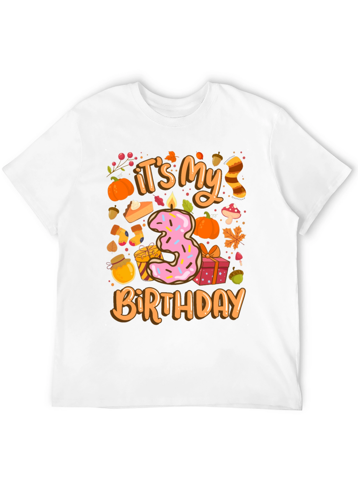 Its My 3rd Birthday T-Shirt Fall Theme