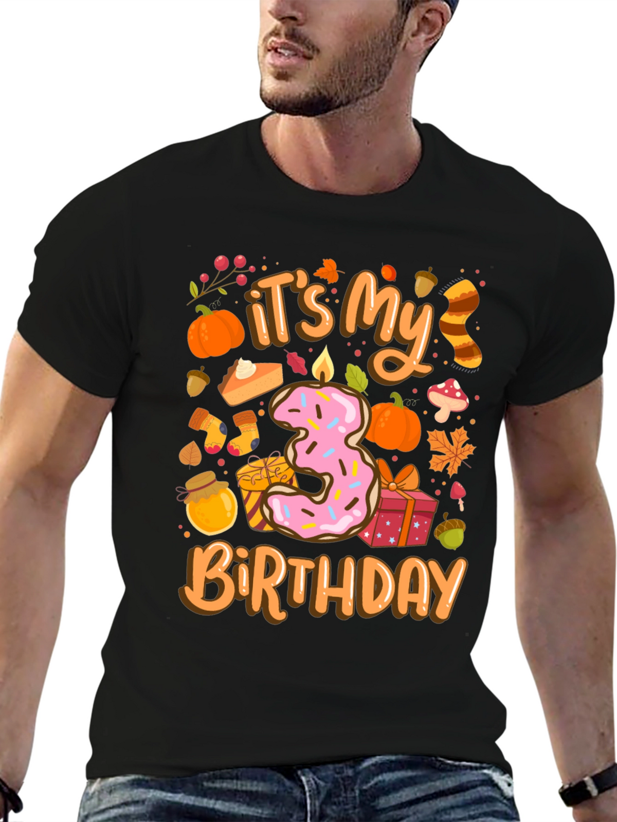 Its My 3rd Birthday T-Shirt Fall Theme