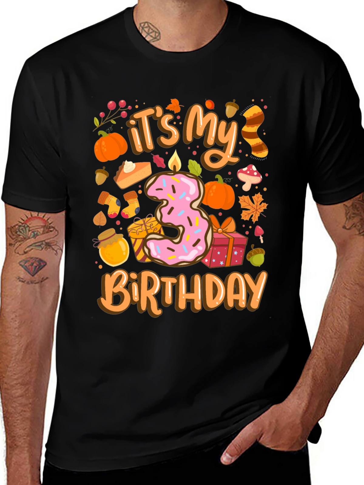 Its My 3rd Birthday T-Shirt Fall Theme