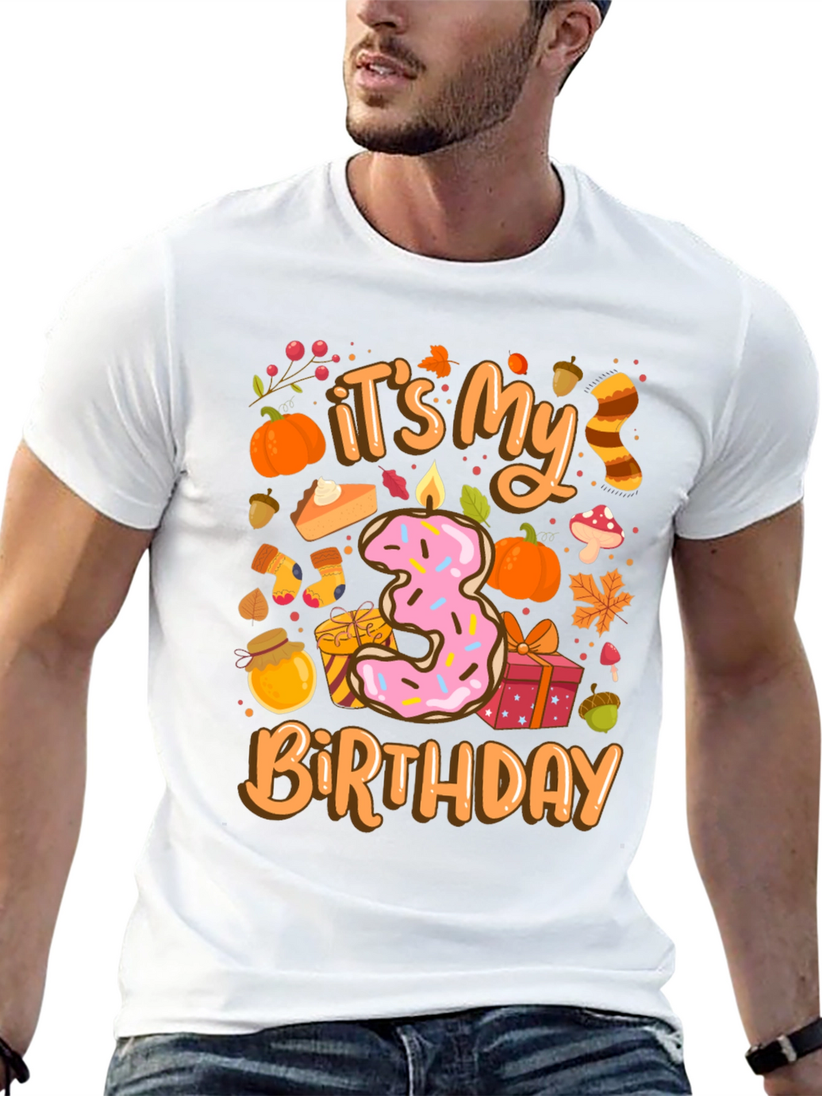 Its My 3rd Birthday T-Shirt Fall Theme
