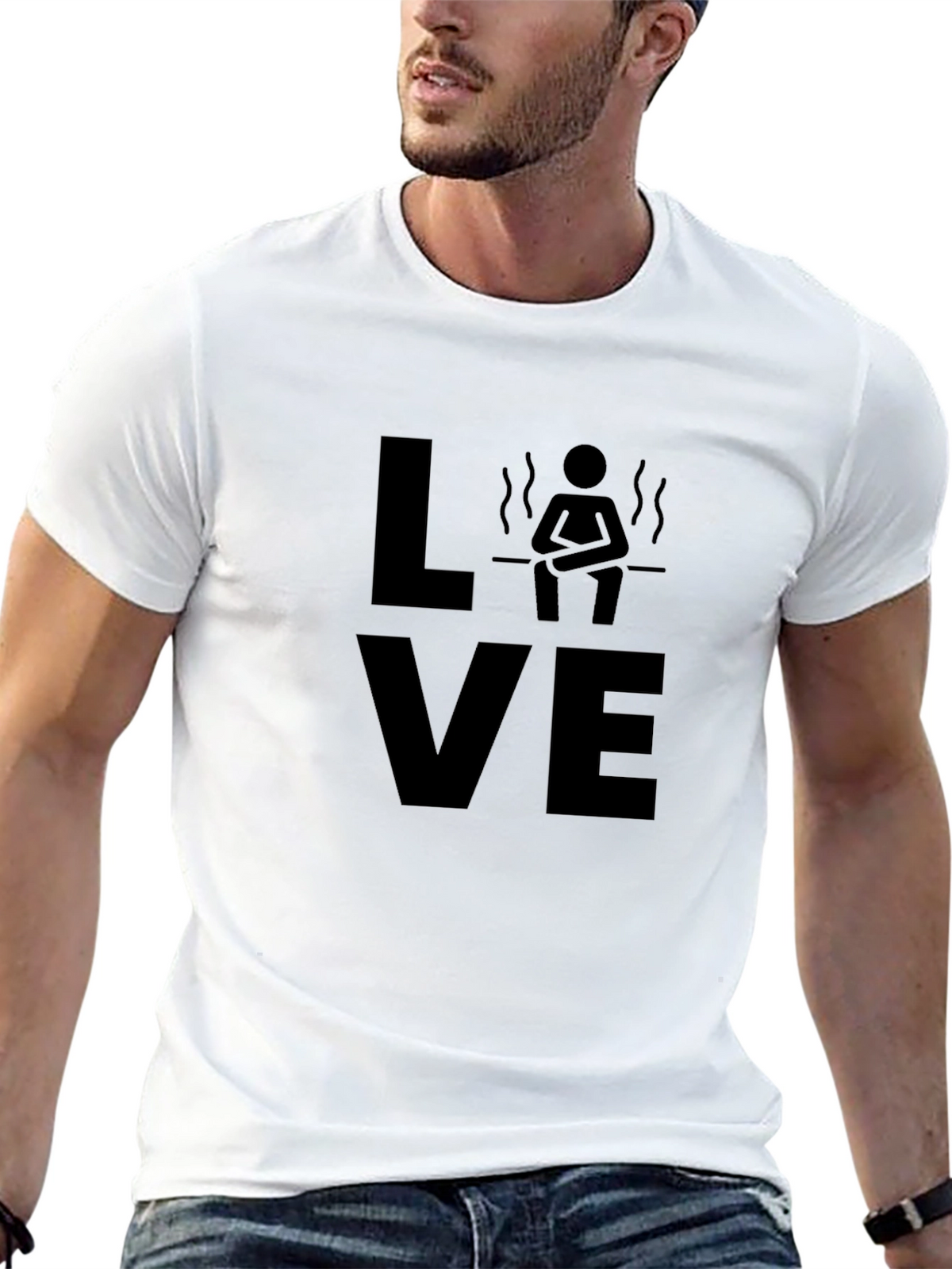 Love Sauna Black T-Shirt - Relaxation Design