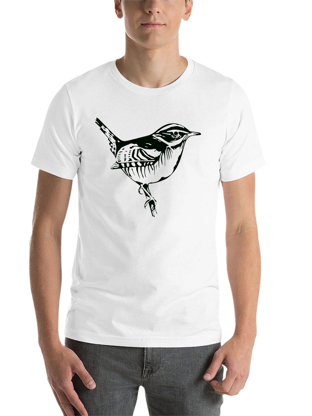 Bird Graphic Tee - Mens Black T-Shirt