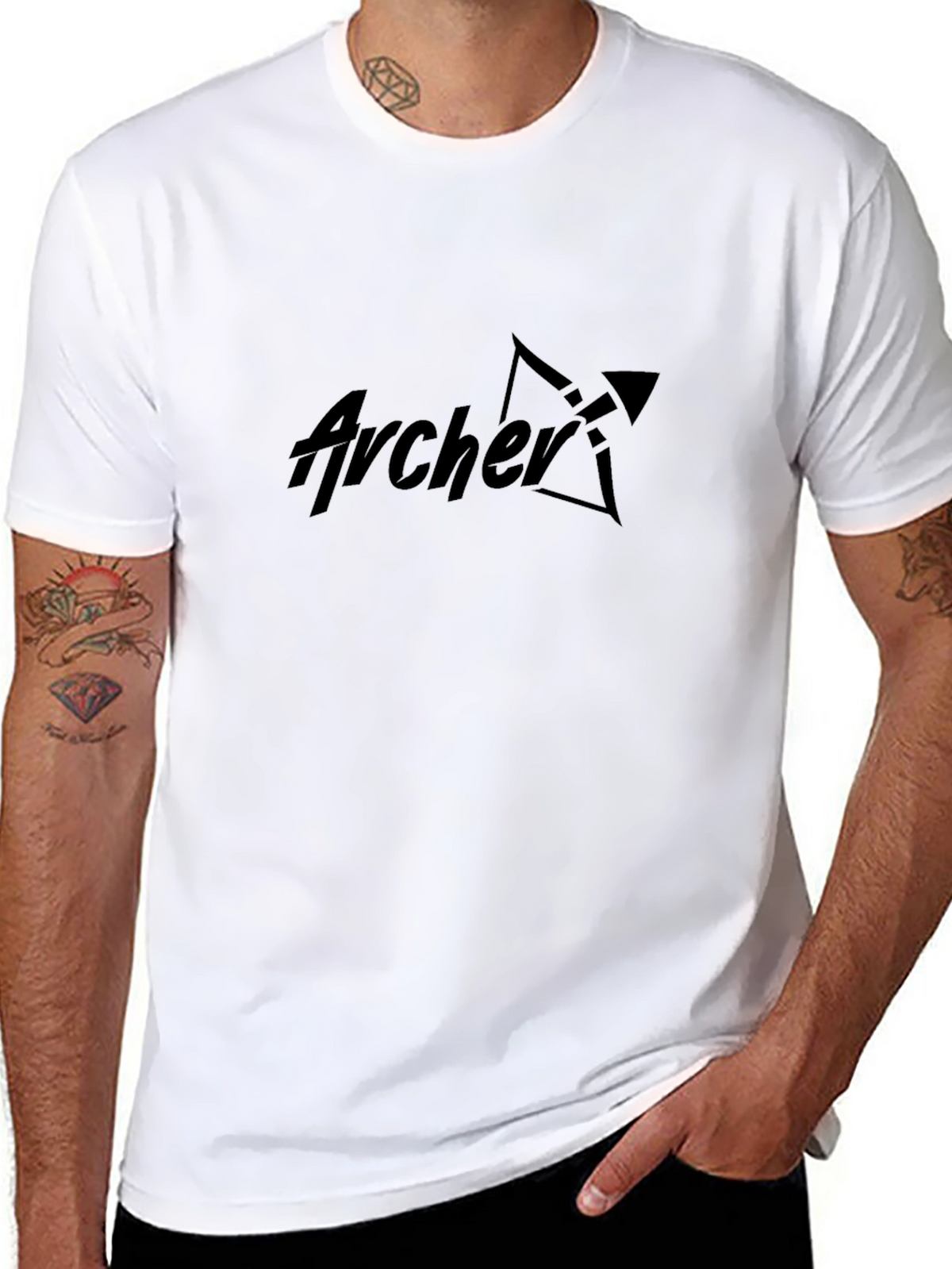 Archer Graphic Tee - Classic Black
