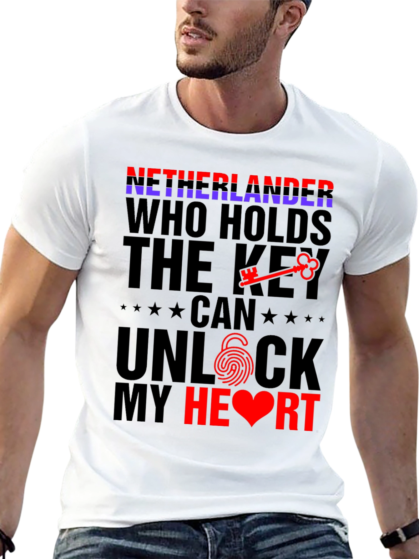 Netherlands Unlock My Heart T-Shirt