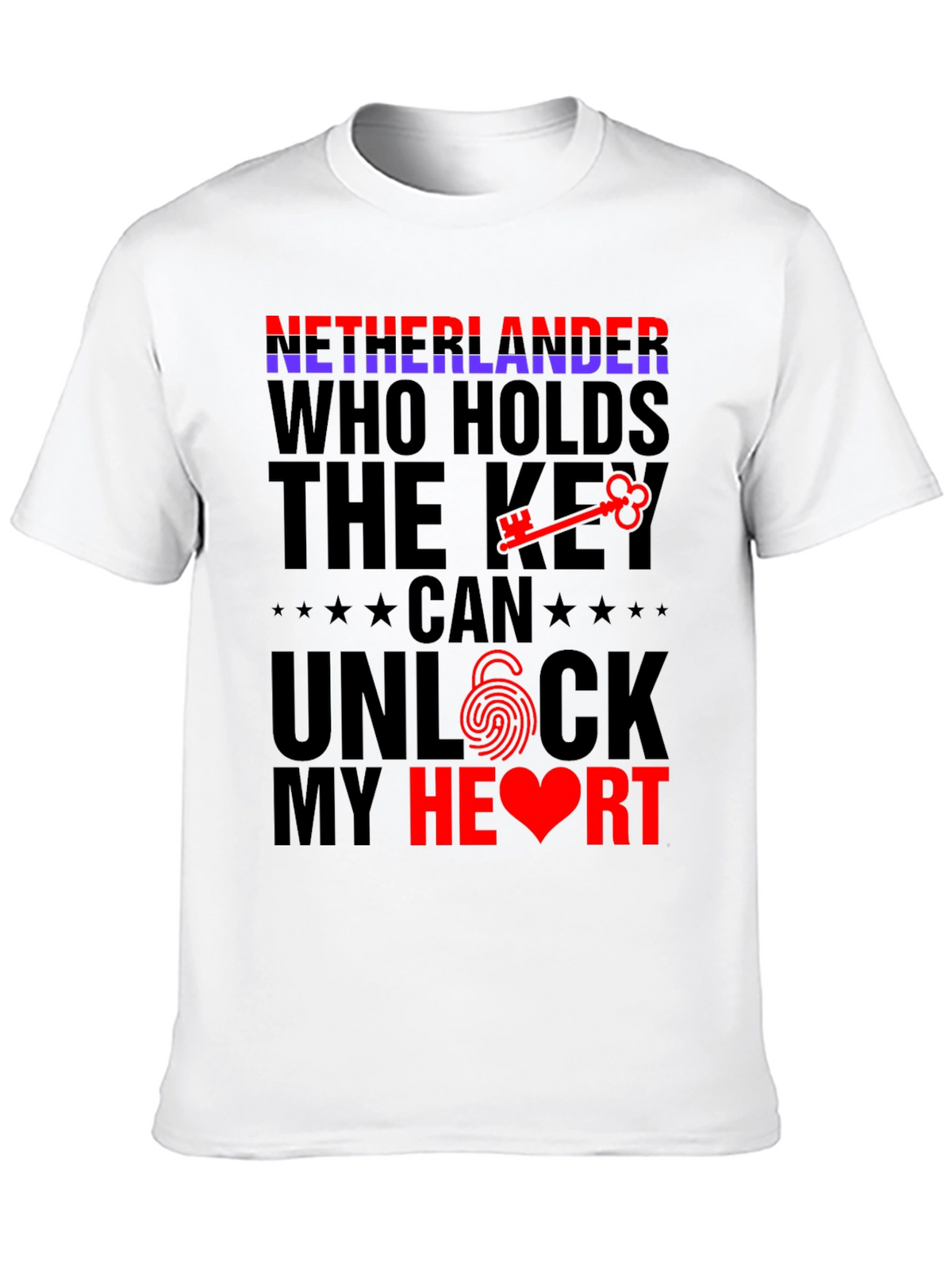 Netherlands Unlock My Heart T-Shirt