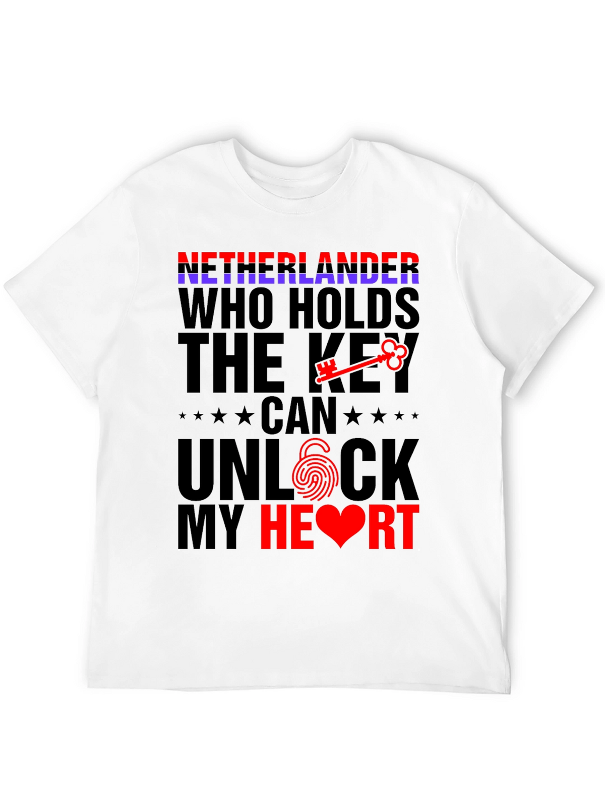 Netherlands Unlock My Heart T-Shirt