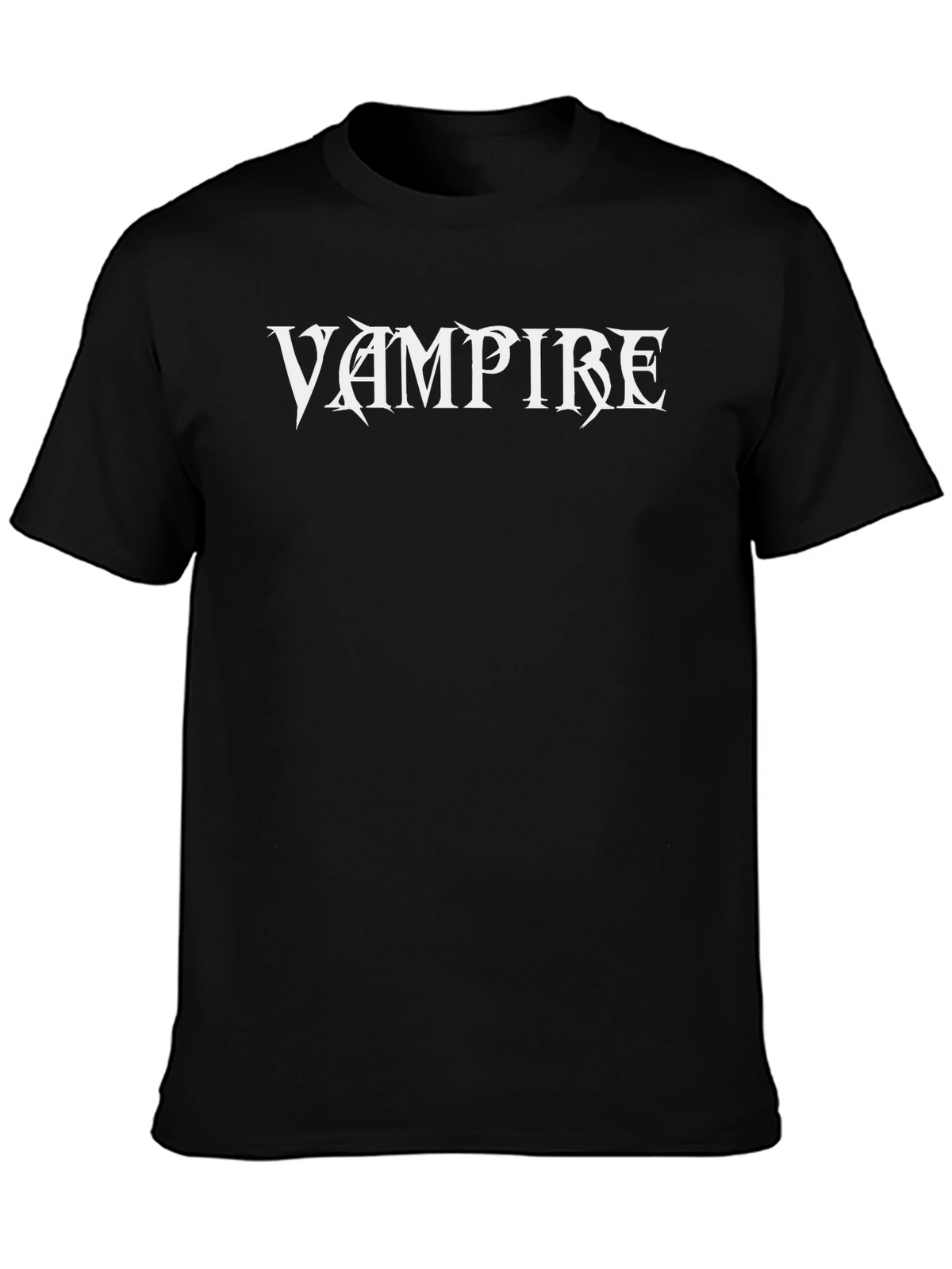 Vampire Graphic Tee - Black Cotton T-Shirt