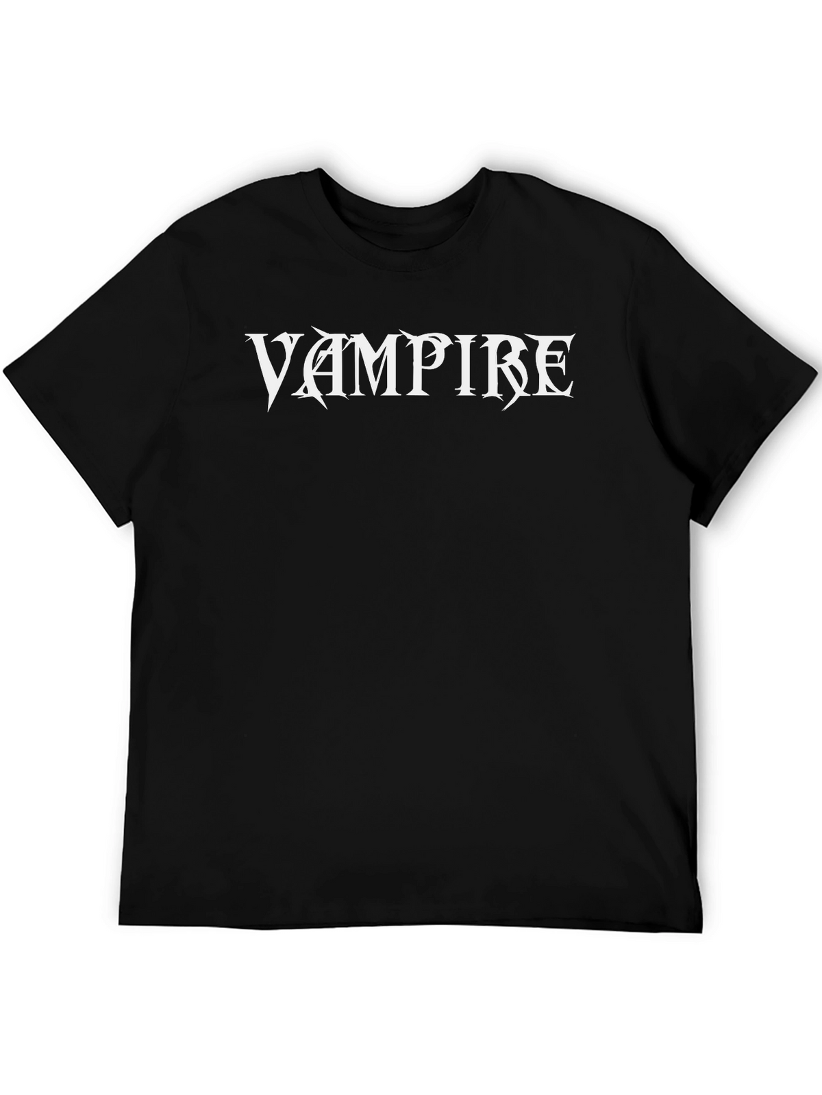 Vampire Graphic Tee - Black Cotton T-Shirt