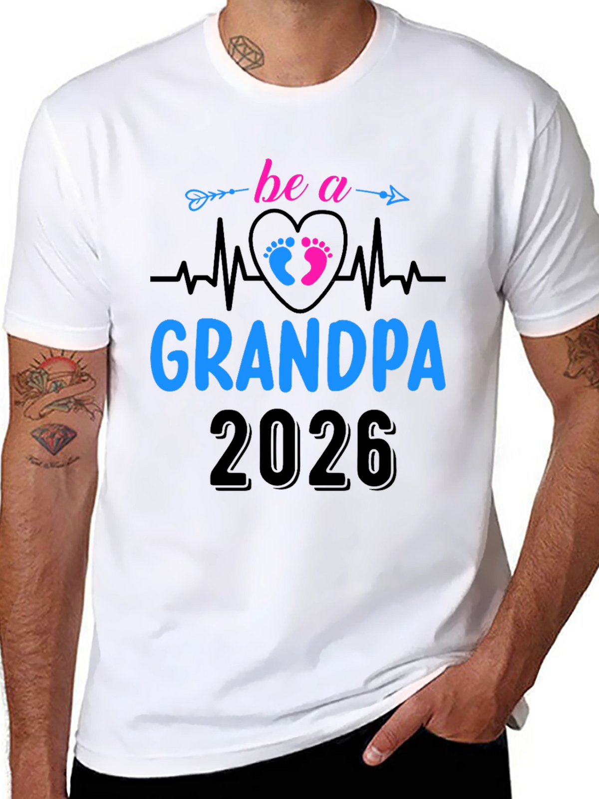 Future Grandpa 2026 T-Shirt - New Grandfather Gift Tee