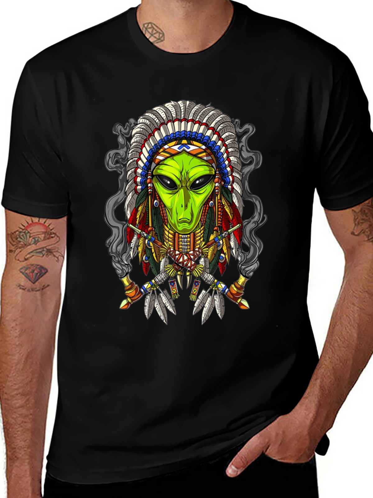 Alien Chief T-Shirt - Unique Graphic Tee