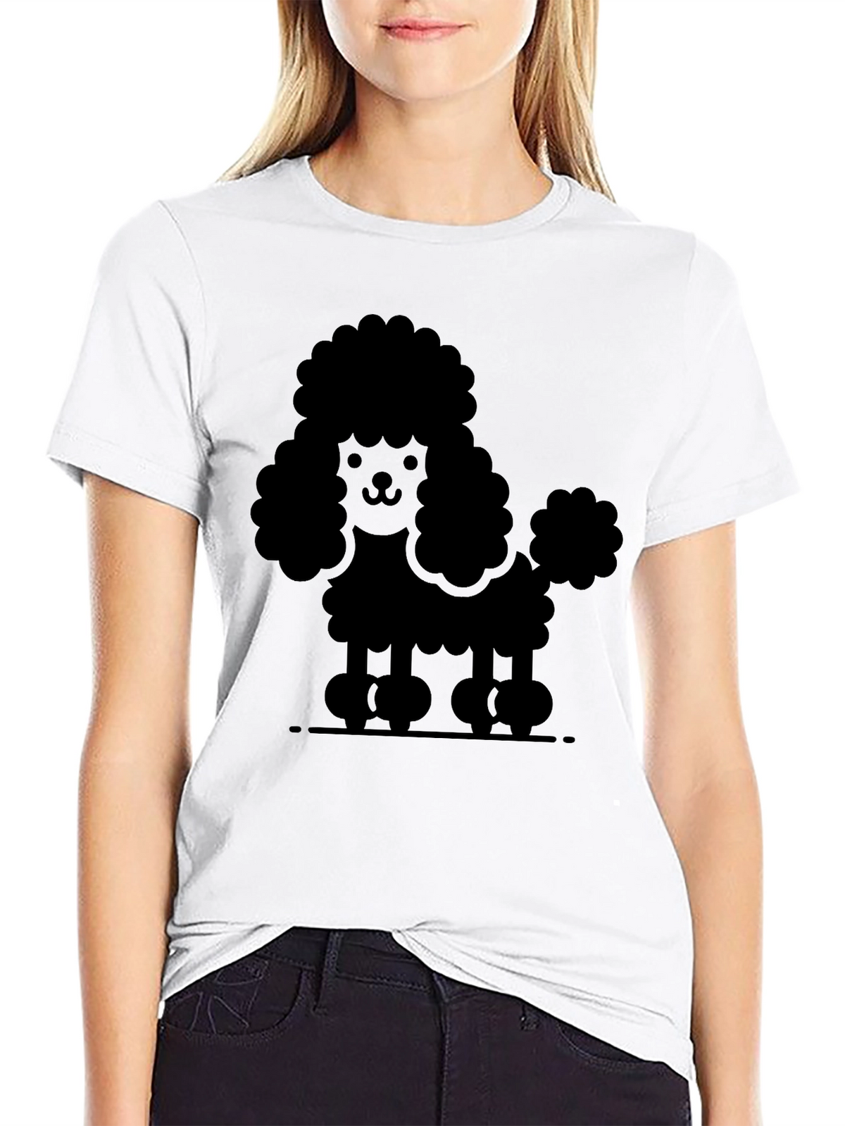 Poodle Graphic Tee - Cute Dog Lover Shirt