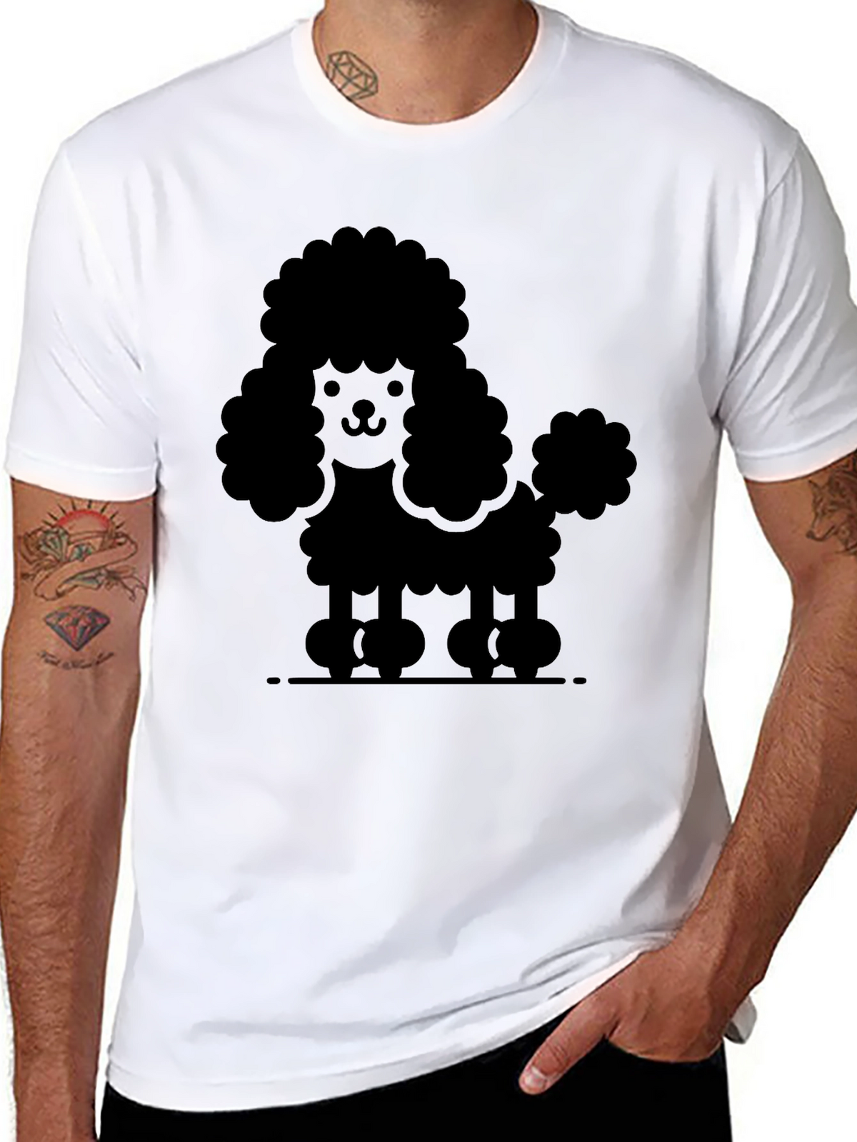 Poodle Graphic Tee - Cute Dog Lover Shirt