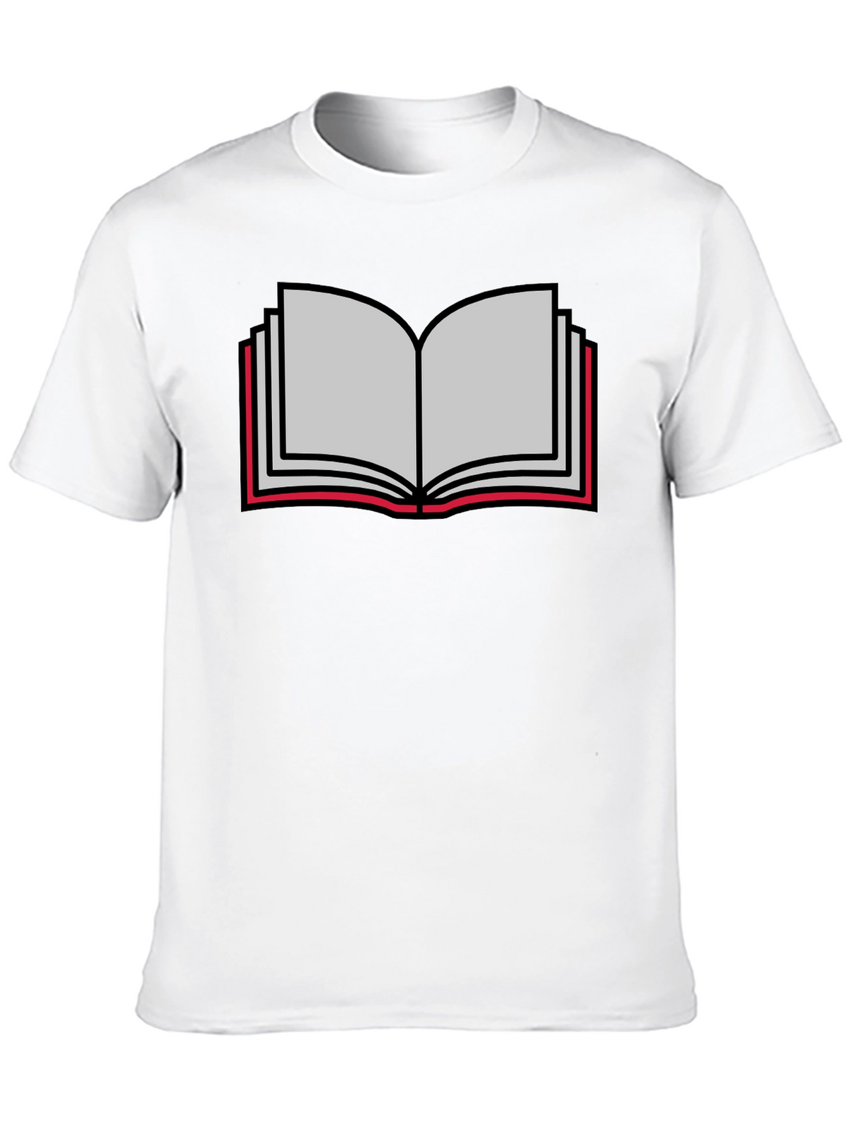 Book Lovers Tee - Open Book Graphic T-Shirt