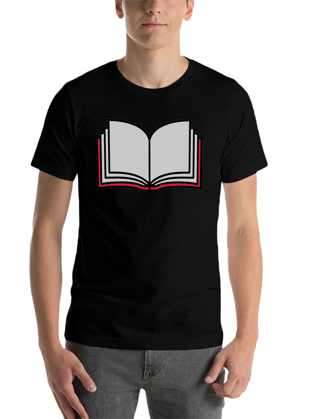 Book Lovers Tee - Open Book Graphic T-Shirt