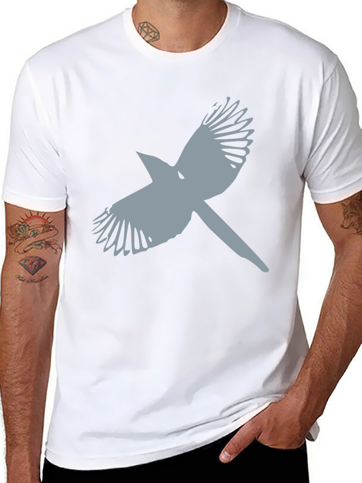 Raven Graphic Tee - Mens Black T-Shirt