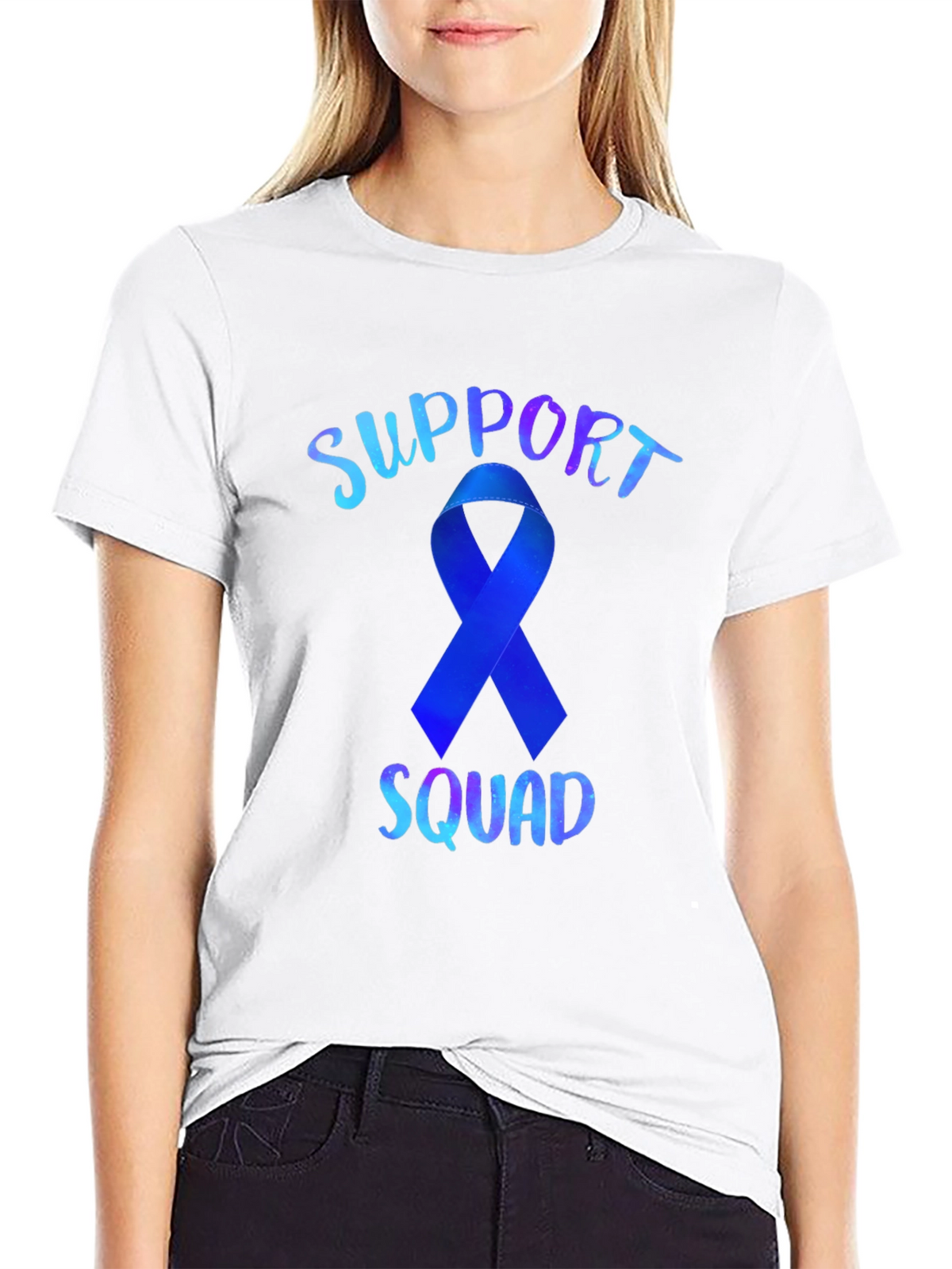 Support Squad Ribbon Graphic Tee