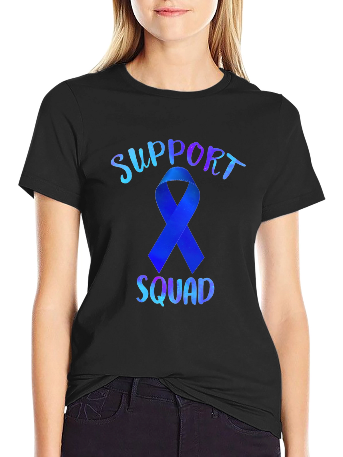 Support Squad Ribbon Graphic Tee