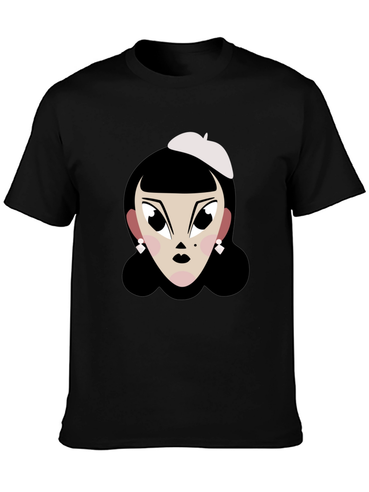 Cartoon Woman T-Shirt: Retro Chic Tee