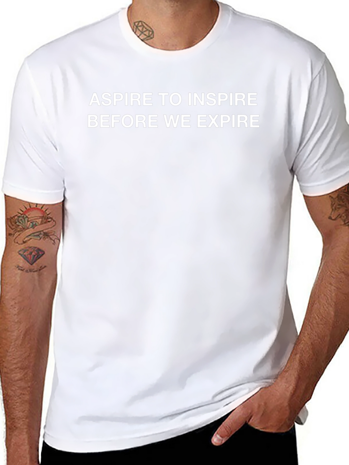 Inspire Before Expire Black Graphic Tee