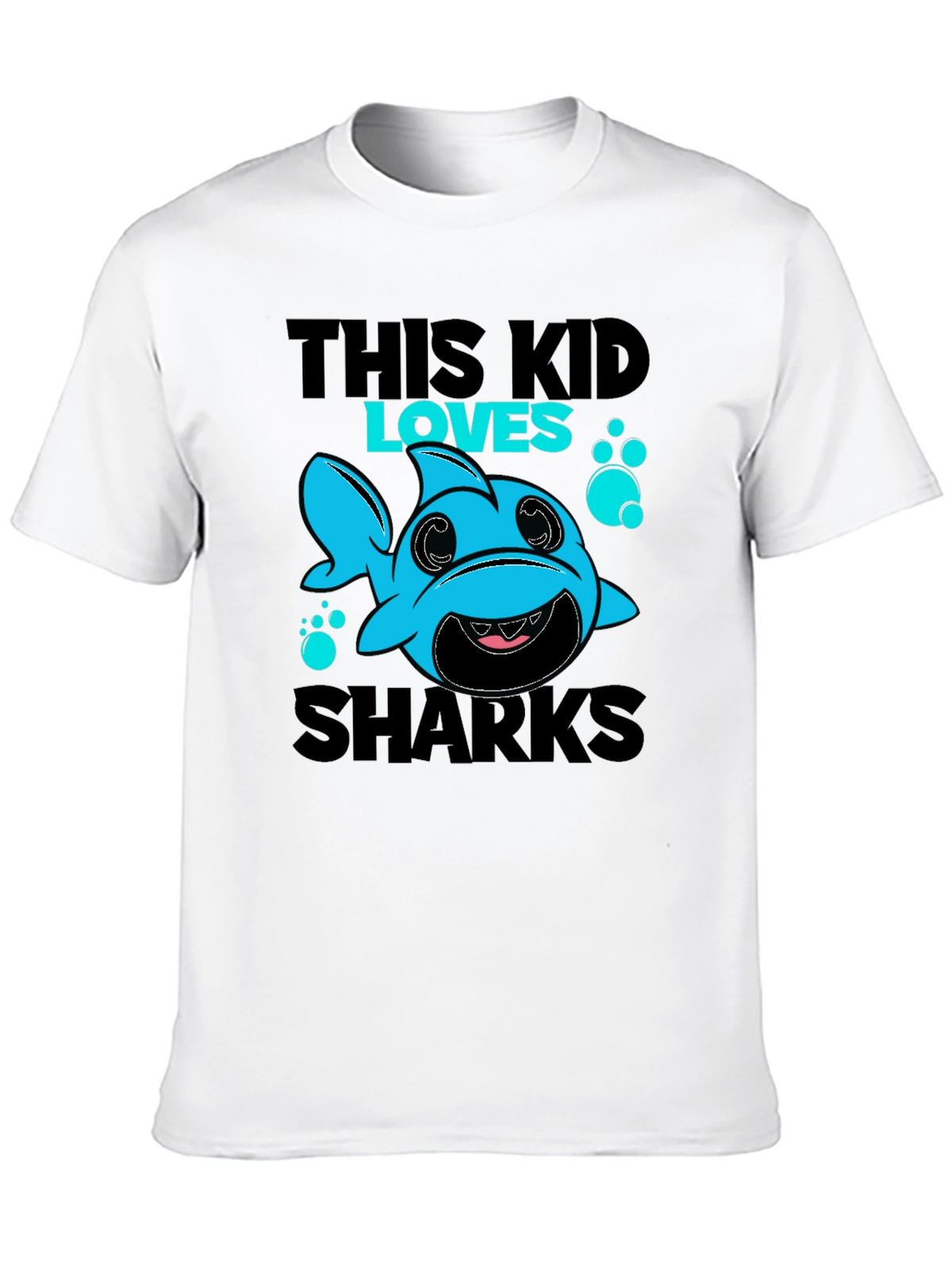 This Kid Loves Sharks T-Shirt Cute Baby Shark Design