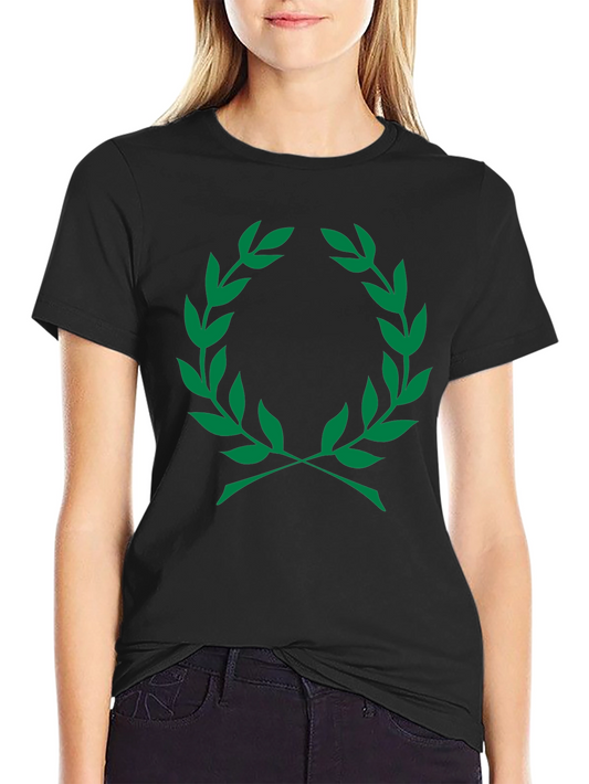 Olive Branch Graphic T-Shirt - Classic Black Tee