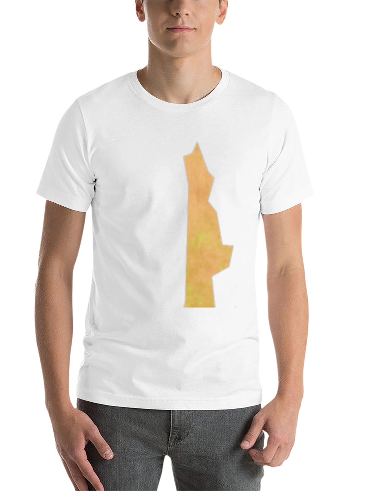 Unique State Outline Graphic Black T-Shirt