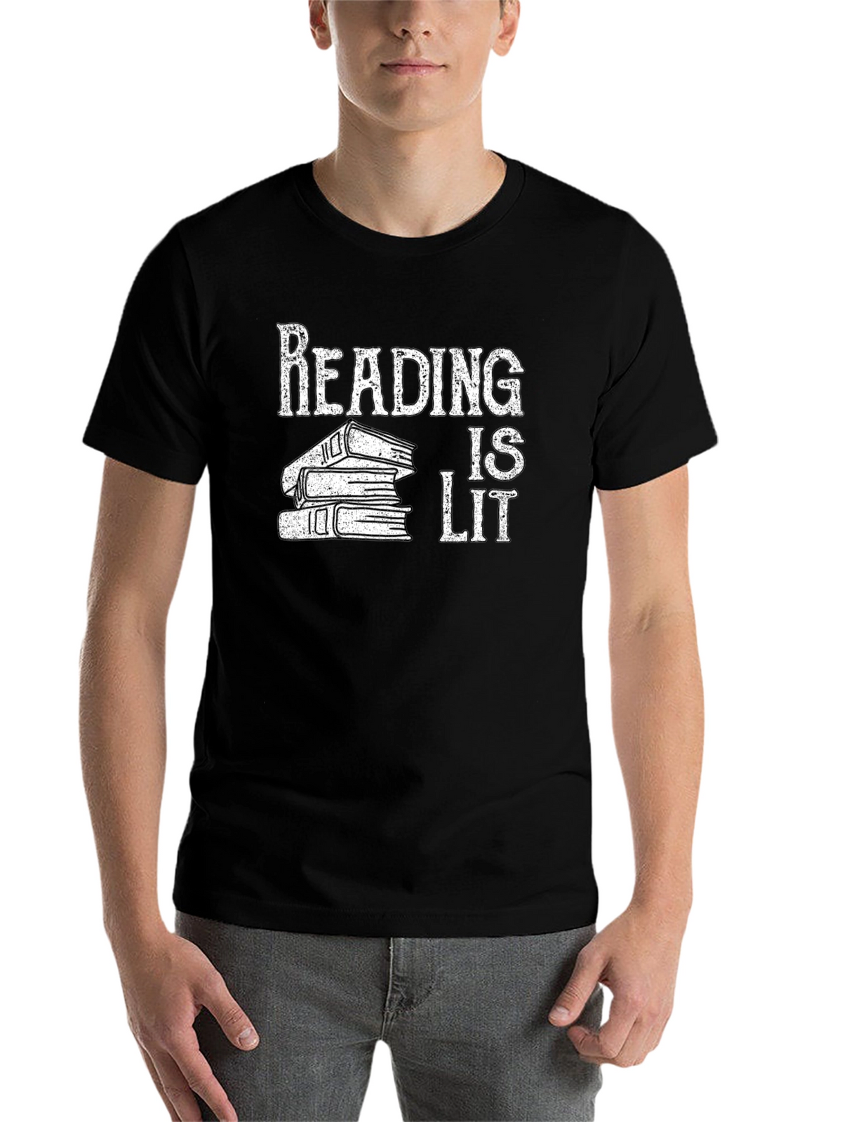 Reading is Lit Black Graphic Tee