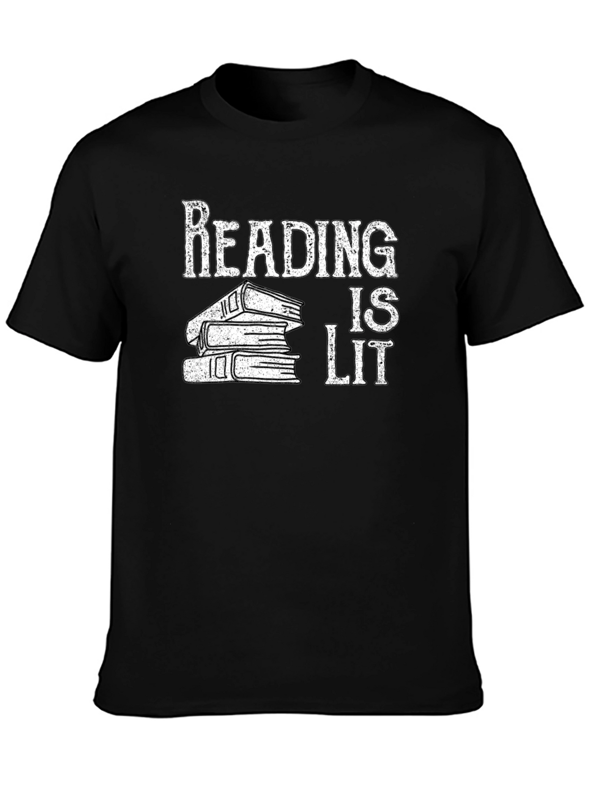 Reading is Lit Black Graphic Tee