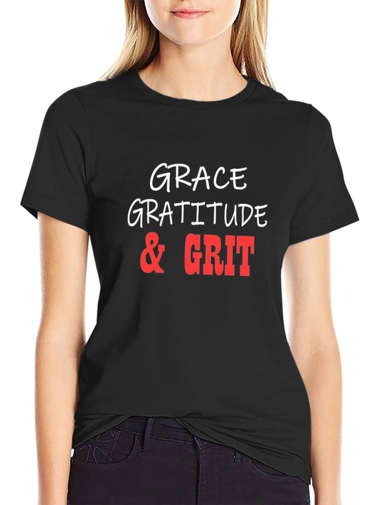 Grace Gratitude & Grit Graphic T-Shirt