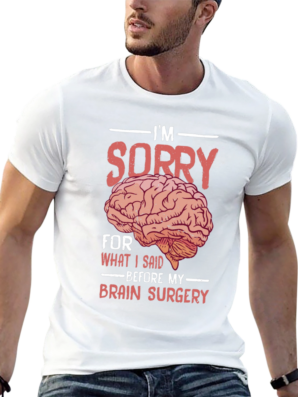 Funny Brain Surgery Graphic T-Shirt