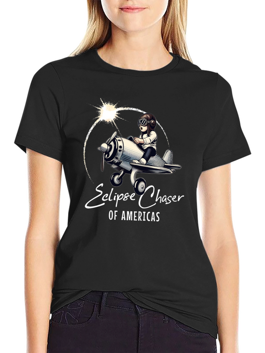 Eclipse Chaser T-Shirt - Pilot & Plane Design