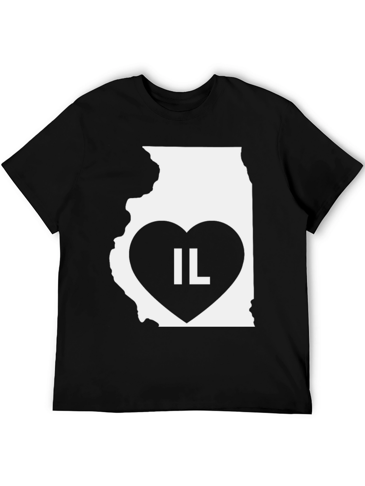 IL State Heart T-Shirt - Illinois Pride!